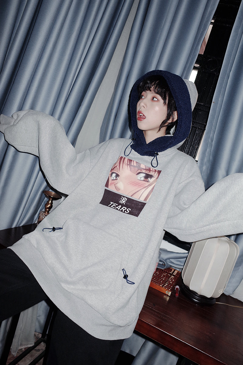 Pullover patchwork sweatshirt