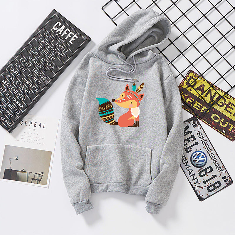 Hooded pullover sweater