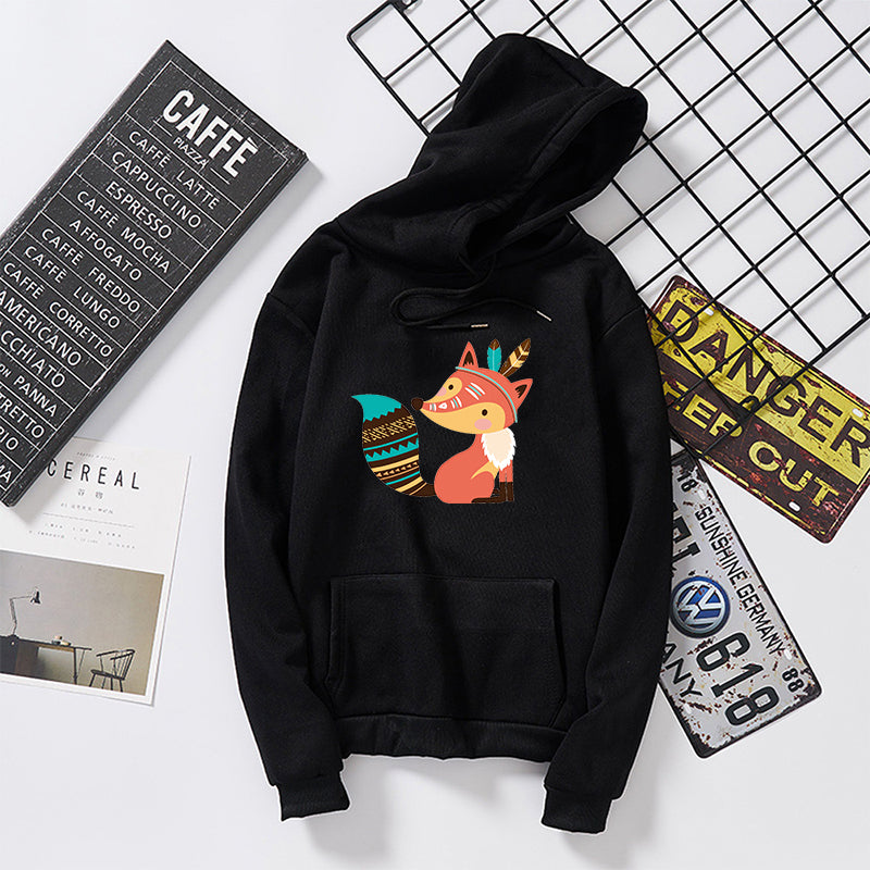 Hooded pullover sweater
