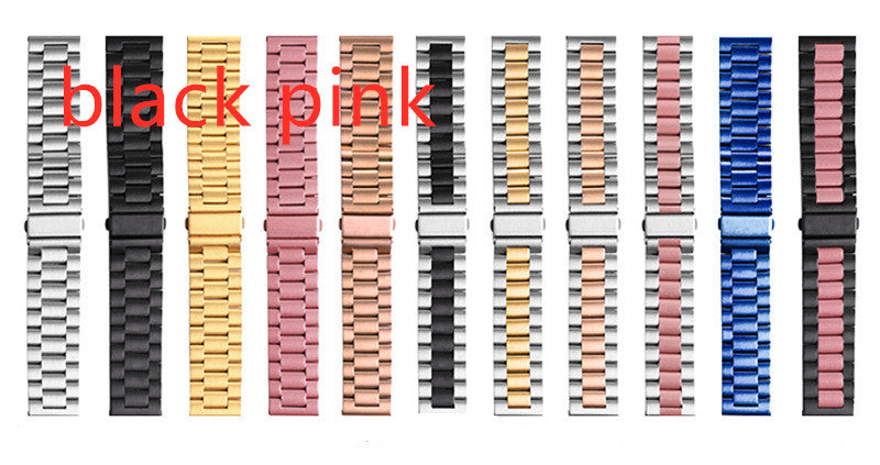 Applicable Watch Stainless Steel Metal Three-bead Strap