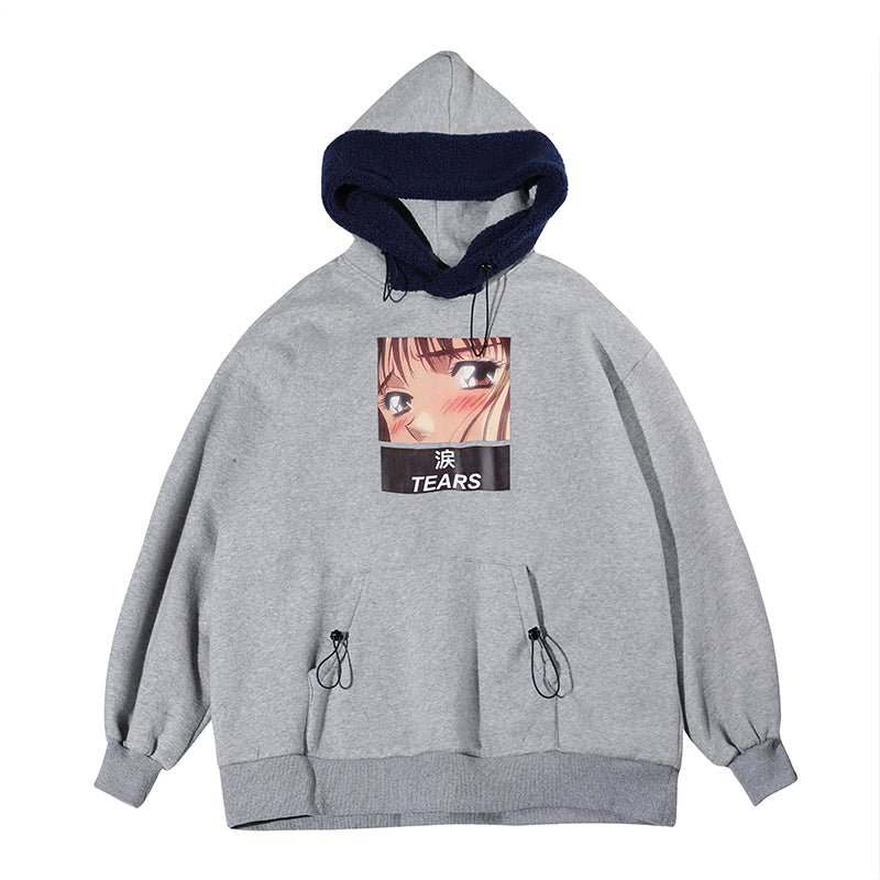 Pullover patchwork sweatshirt