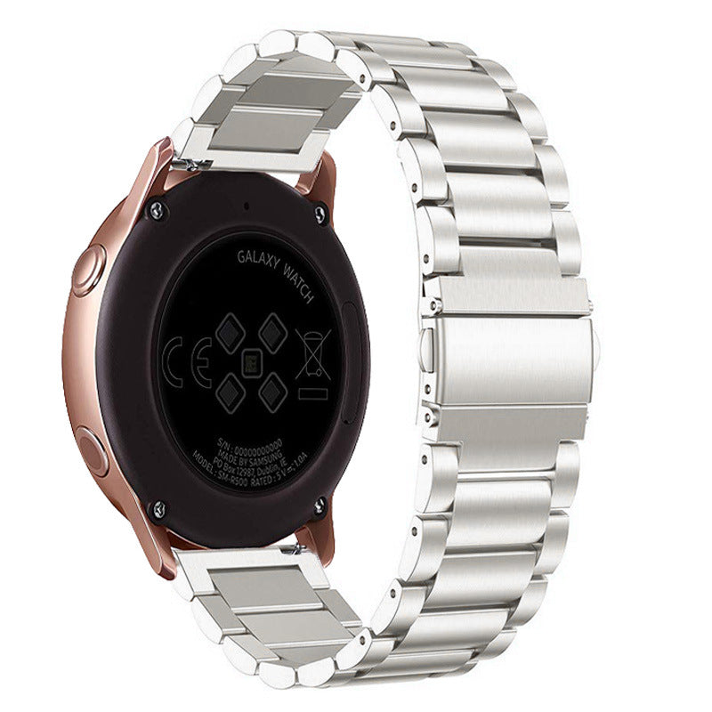 Applicable Watch Stainless Steel Metal Three-bead Strap