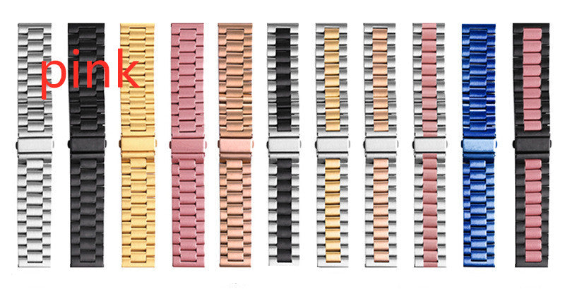 Applicable Watch Stainless Steel Metal Three-bead Strap